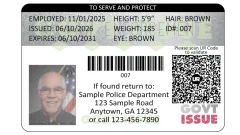 sample image of a policie ID