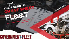A graphic of an auto shop and cheat sheet text. 