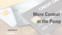credit cards with text overlay More Control at the Pump