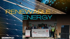 A graphic of solar panels. 