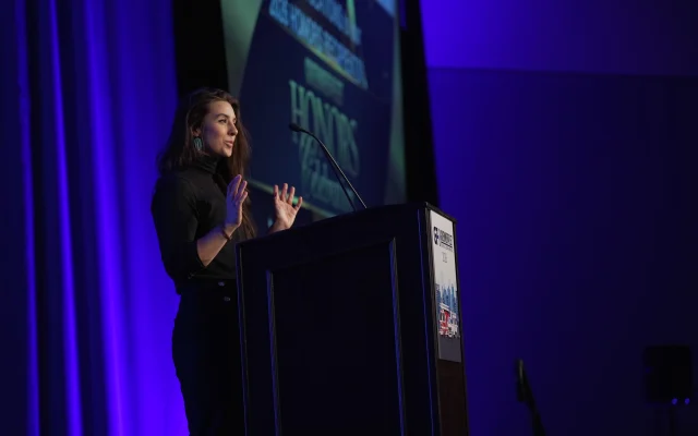 Nichole Osinski at GFX honors celebration