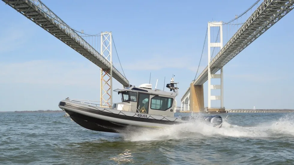 MD patrol boat on water