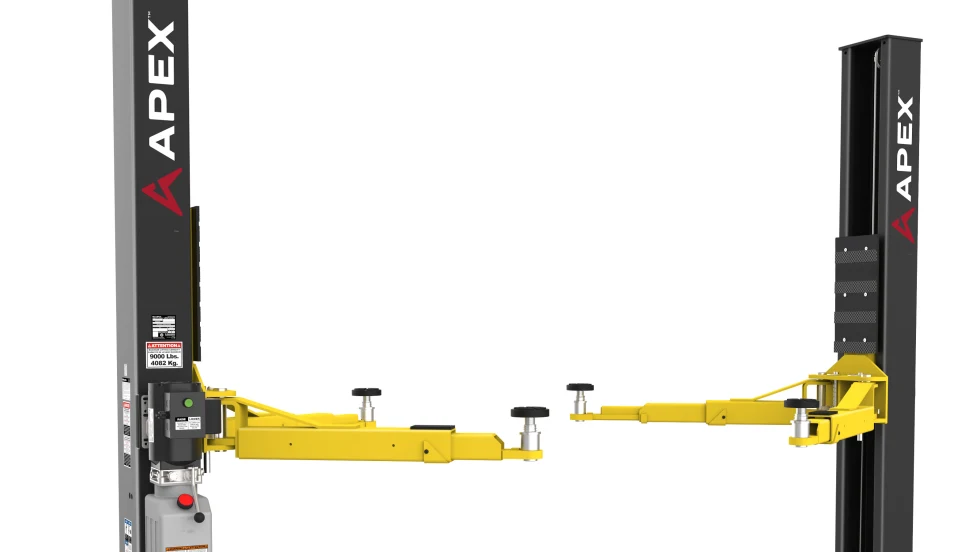 A photo of the APEX bendpack lift.