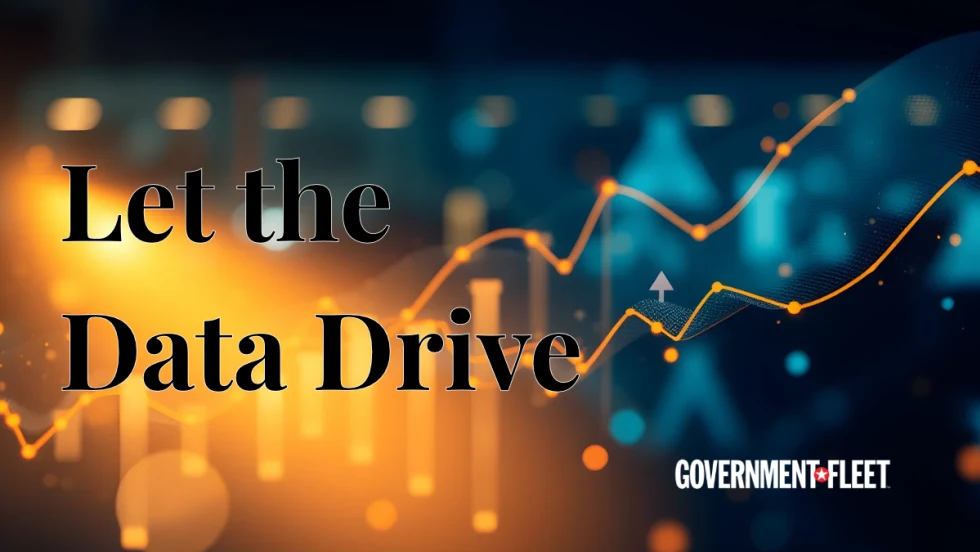 an image with let the data drive text overlay