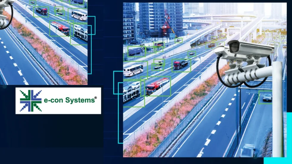 A graphic with a camera capturing vehicle speed. 