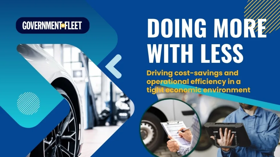 A graphic with vehicles and fleet managers.