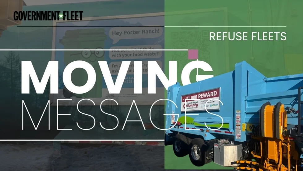 A GF graphic with refuse trucks.