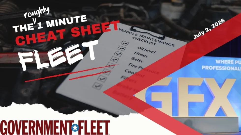A graphic for the Government Fleet cheat sheet.