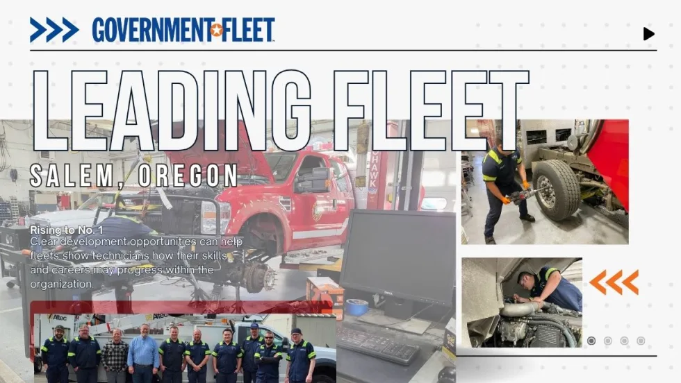 Leading Fleets graphic with Salem Oregon.