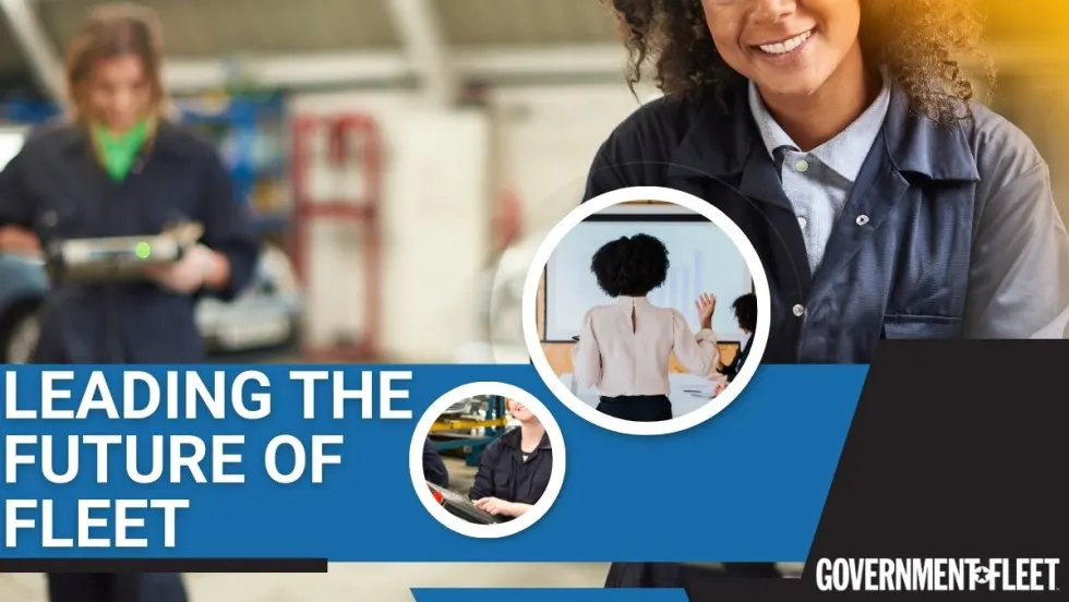 Women working in technician roles and another woman leading a team. 