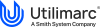 Utilimarc logo featuring a stylized blue “U” icon made of layered curved lines on the left, with the word “Utilimarc” in dark gray lowercase letters on the right and the tagline “A Smith System Company” beneath it.