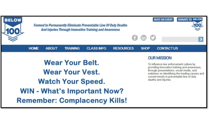 A flyer for Below100 training.