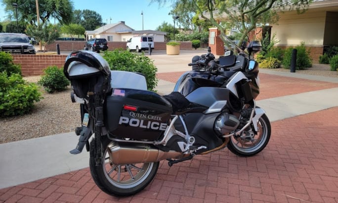 A police motorcycle.