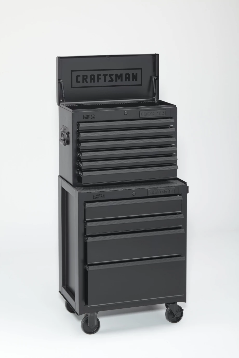 Craftsman 10-Drawer All Black Ball-Bearing Combo