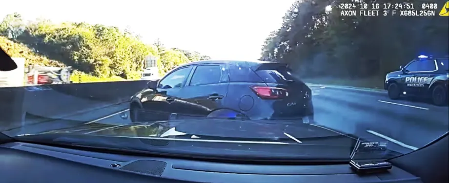 Atlanta Police Release Video of Pursuit & PIT of Armed Robbery Suspect
