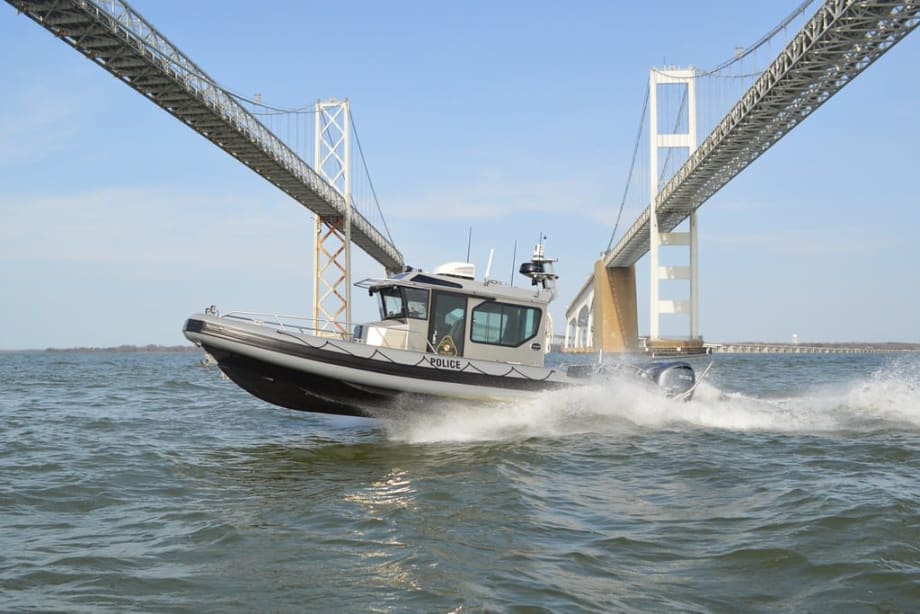 MD patrol boat on water