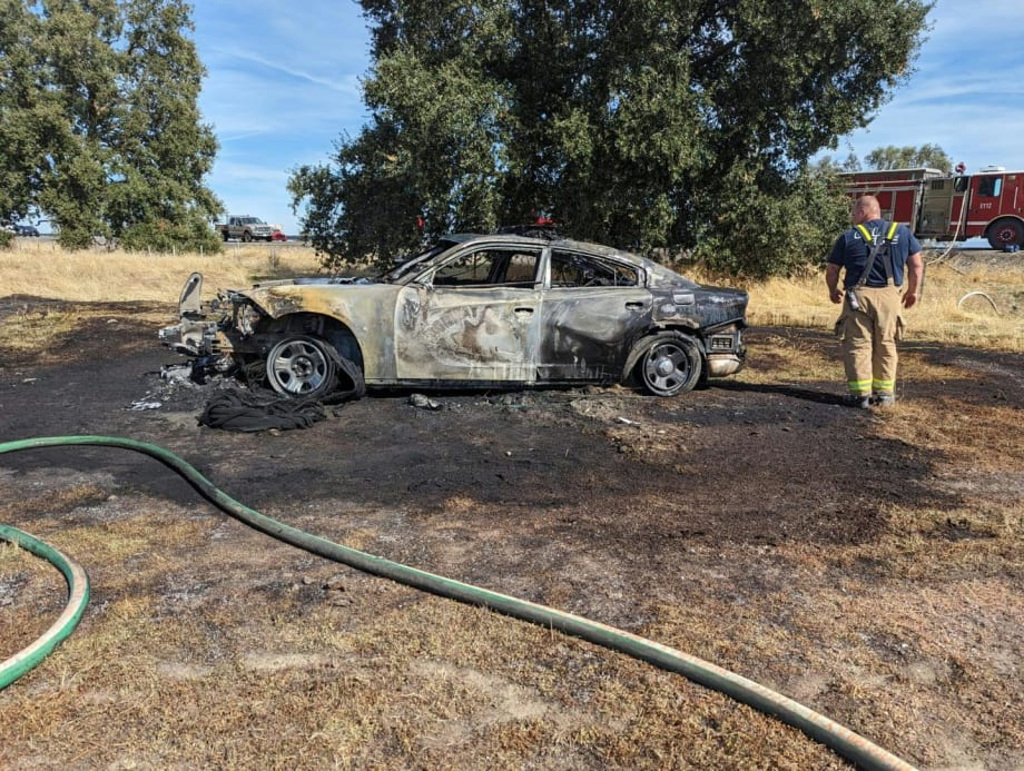 California Officer Shot, Suspect Steals and Crashes Patrol Vehicle