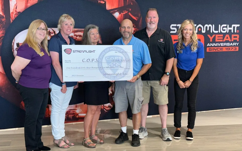 Streamlight Donates $144K to Concerns of Police Survivors
