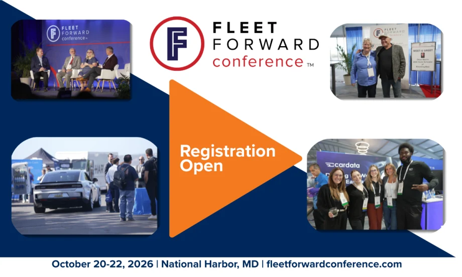 A graphic with fleet forward images.