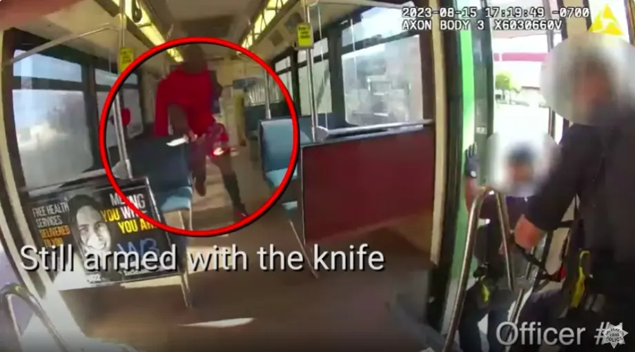 Video: Sacramento Officers Fatally Shoot Man Wielding Large Knife on Train