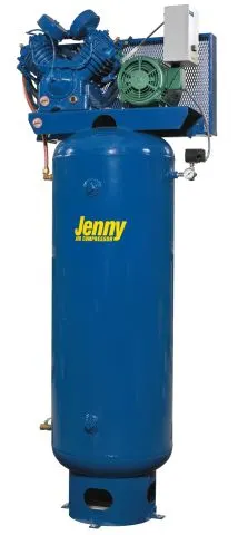 Electric Two-Stage, Vertical-Tank Stationary Air Compressors