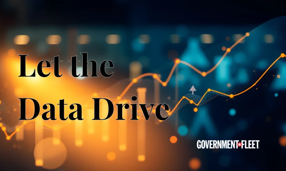 an image with let the data drive text overlay