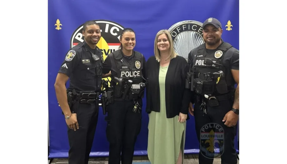 Louisville Bank Shooting Victim Meets Officers