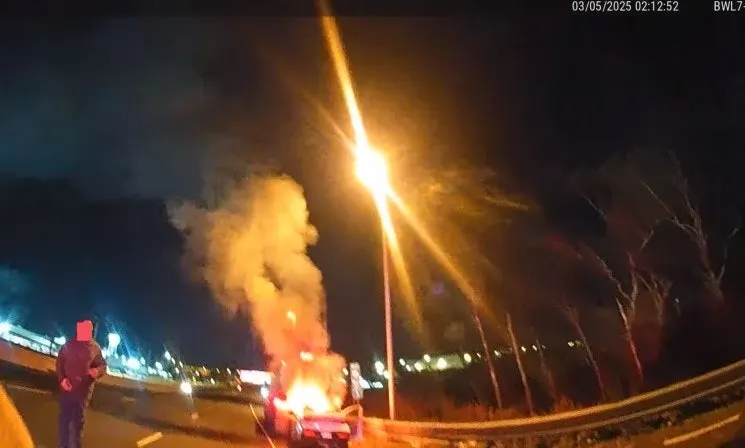 New Jersey Officer Rescues Man from Burning Vehicle