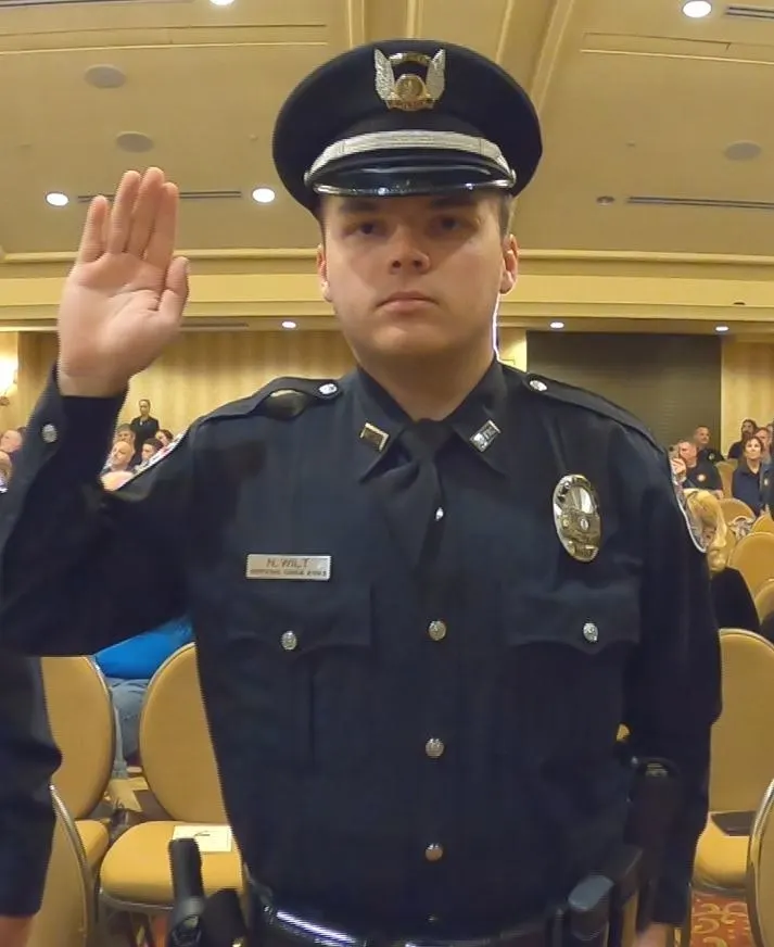Louisville Officer Wounded in Active Shooter Attack Walking with Harness