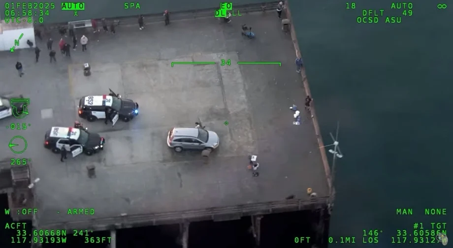 Video: Southern California Vehicle Pursuit Ends with Fatal OIS on Pier