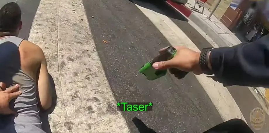 Video: Man Opens Fire on LAPD Officers Driving in Broad Daylight