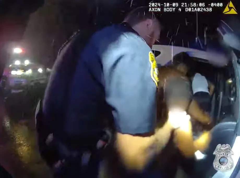 Tampa Officers Evacuate 15 People from Tree-Damaged House During Hurricane Milton