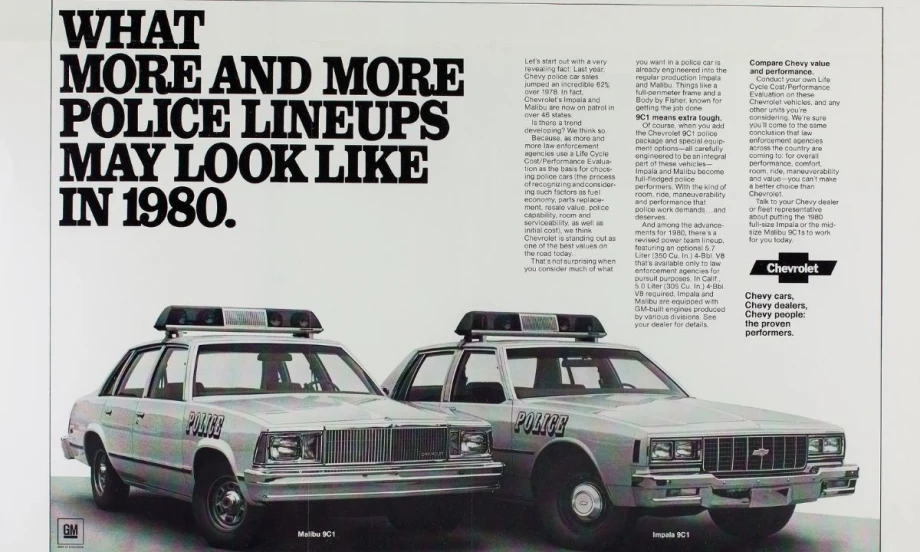 Chevrolet’s 70-Year History of Building Police Vehicles