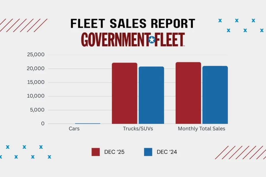 A graph showing government fleet sales.