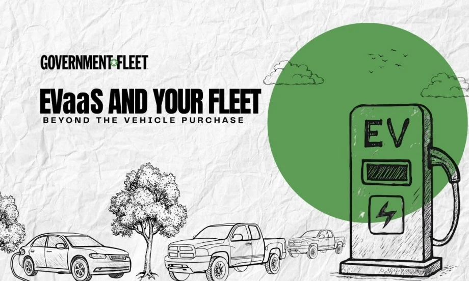 A graphic of EVs and a charger.