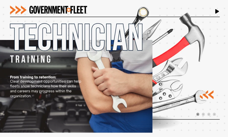 A government fleet graphic for technician training.