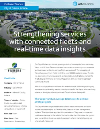 The City of Fishers Gets Rid of Guesswork with AT&T Fleet Management