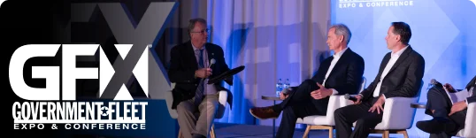 Government Fleet Expo & Conference (GFX) panel discussion on stage